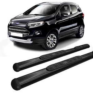 Estribo Ecosport Preto 2016 Oblongo Oval