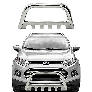Para-Choque de Impulsão Com Protetor Ecosport 2013 Em Diante Cromado