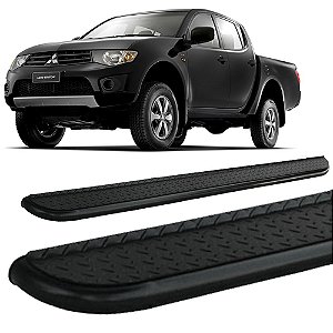 Estribo Chapa L-200 Triton 2008 a 2016 2,5" Preto