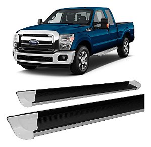 Estribo F-250 Cabine Simples Personalizado Branco