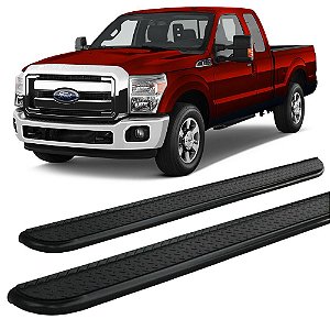 Estribo Chapa F-250 Cabine Simples Preto