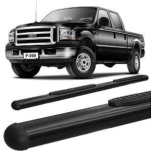Estribo F-250 OVAL OBLONGO PRETO C/D