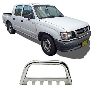 Para-Choque De Impulsão Hilux 98 A 2004 Cromado C/Chapa