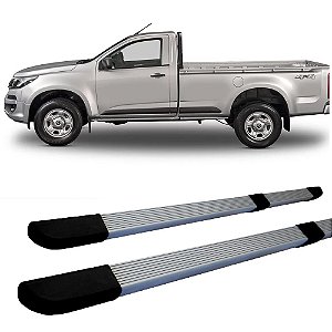 Estribo S10 1995 2012 Quadrado Modelo Original Prata C/S