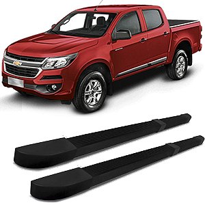 Estribo S10 2012 a 2020 Quadrado Modelo Original Preto C/D