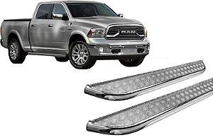 Estribo Chapa Cabine Dupla Cromado Dodge Ram