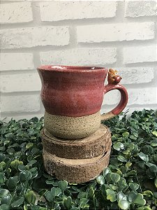 Caneca Ondulada Calcifer  vermelho