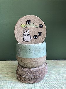 Manteigueira  Francesa Totoro Branco