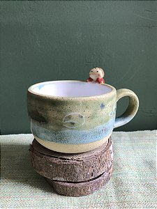 Caneca Ponyo Fundo do mar