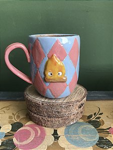 Caneca Calcifer Estampa Losango
