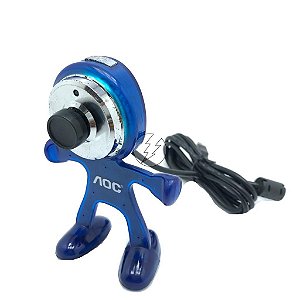 Webcam AOC : 3.5 Mega Pixel USB, Azul