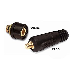 Kit Conector 1 macho para cabo e 1 fêmea para painel - Arcsoldas