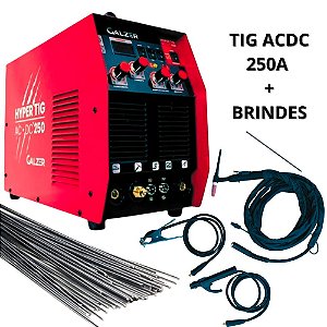 Inversora HYPER TIG ACDC 250A - Galzer + Brindes