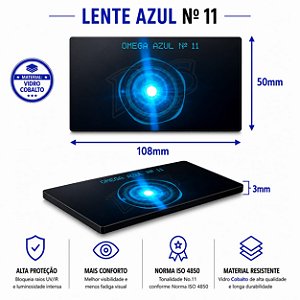 Lente Azul número 11