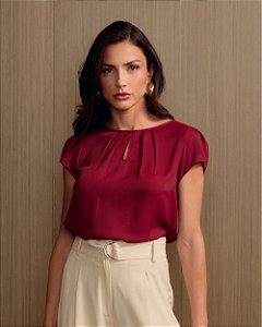 Blusa Em Crepe Gota Unique Chic