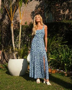 Vestido Longo Aquarela Donna Ritz