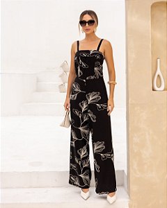 Macacão Alfaiataria Com Bordado