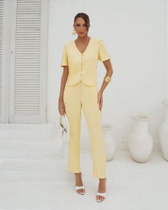 Calça Clochard Com Cinto Doce Flor