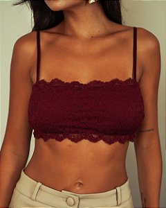 Top Renda Faixa Donna Ritz