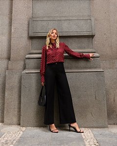 Calça Pantalona Passantes Doce Flor