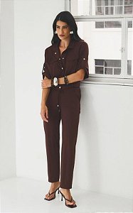 Conjunto Moletinho Blusa Manga Curta E Calça Reta