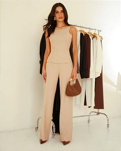 Calça Reta Basica Twill Donna Ritz