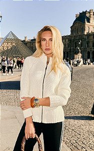 Casaco Tricot Haglan Com Zíper