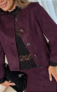 Casaqueto Em Suede Donna Ritz