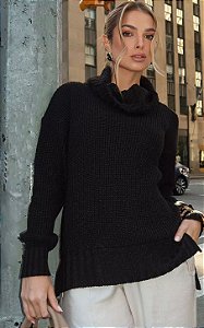 Blusa Tricot Gola Boba Trança