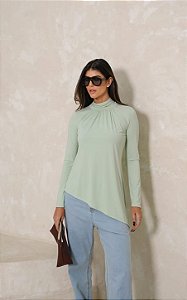 Blusa Malha Jersey Com Manga Longa Hirus