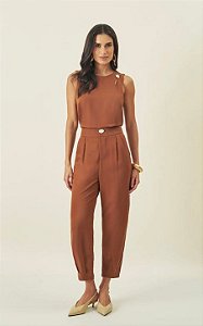 Calça Sarja Botão Orgânico Milalai