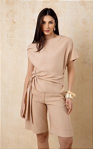 Bermuda Maxi Viscose Doce Flor