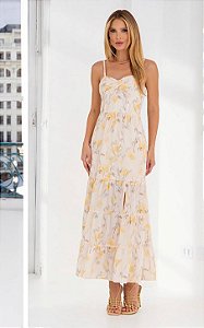 Vestido Midi Torcido Floral Donna Ritz