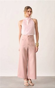 Calça Pantalona com Bolso Frontal Milalai
