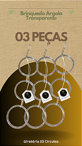 Brinquedo Argolas Transparentes 03 Peças