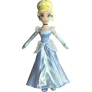 Boneca pelucia princesa elsa 50cm frozen disney long jump