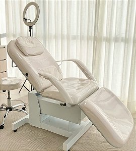 MACA POLTRONA 100% ELÉTRICA 3 MOTORES COM CONTROLE MANUAL VARIAS CORES + PLASTIFICAÇÃO + LOGO PERSONALIZADO DA SUA CLINICA + RODINHAS E FREIOS