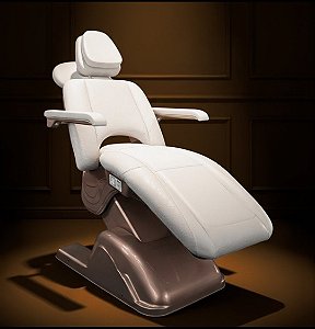 MACA POLTRONA 100% ELÉTRICA LUXO PARA ESTÉTICA COM TRENDELENBURG + MASSAGEADOR INTERNO + CONNECT ( CENTRAL DE COMANDO INTEGRADO DA SUA MACA ELÉTRICA ) + ESTRUTURA ( BASE ) COM A COR DE SUA PREFERÊNCIA + LOGO PERSONALIZADO DA SUA MACA ELÉTRICA