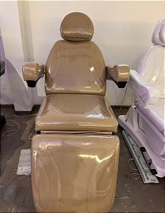 DUPLICADO - KIT MACA POLTRONA 100% ELÉTRICA LUXO 3 MOTORES + PLASTIFICAÇÃO + LOGO PERSONALIZADO DA SUA CLINICA + MOCHO NA COR DA SUA MACA ELÉTICA + LUPA EM LED DE ALUMINIO ARTICULADA + RODINHAS E FREIOS