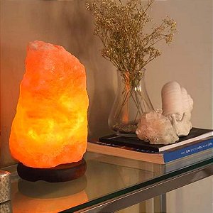 Luminária de Cristal de Sal do Himalaia 2,5kg