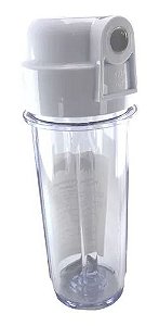 CARCAÇA FILTRO REFIL  10'' TRANSPRARENTE  ROSCA  1/2