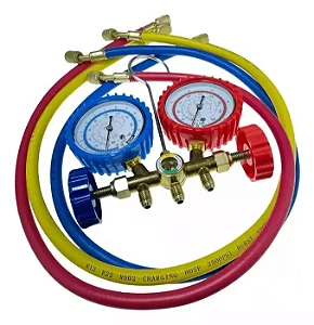 KIT MANIFOLD COMPLETO R22/R134A/R404A MANG 90CM UP