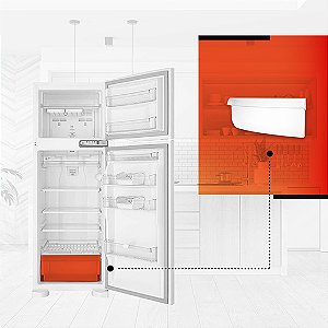 W10287547 FRONTAL DA GAVETA DE LEGUMES REFRIGERADOR BRASTEMP