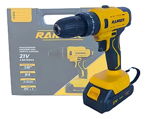 PARAFUSADEIRA FURADEIRA 21V 2 BATERIA RANGER BIVOLT