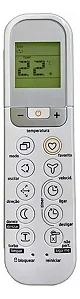 LE-7299 - CONTROLE AR CONDICIONADO COMPATIVEL COM SPLIT MIDEA