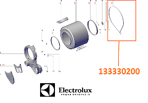 133330200 41041873  -  CORREIA  ESTRIA DA SECADORA ELECTROLUX SFP12