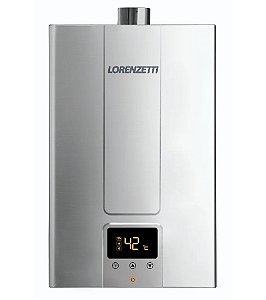 Aquecedor De Água A Gás Lorenzetti 20 Litros LZ 2000DE-I Inox Bivolt