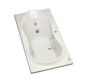 Banheira EURA - Acrílica - 8 Jatos - 150x91x48,5cm - Jacuzzi®
