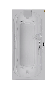 Banheira SPAZIA 75 - Acrílica - 6 Jatos - 150x75x45,5cm - Jacuzzi®