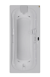 Banheira SPAZIA 75 - Acrílica - 6 Jatos - 170x75x45,5cm - Jacuzzi®